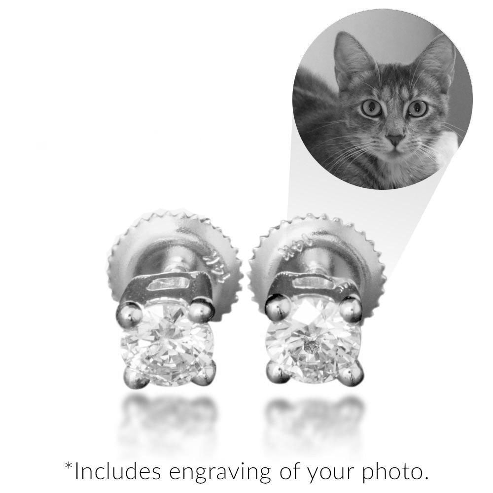 Memori Diamond Single Stud Earrings