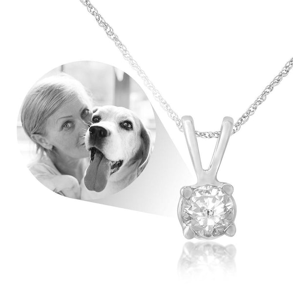 Memori Solitaire Diamond Pendant
