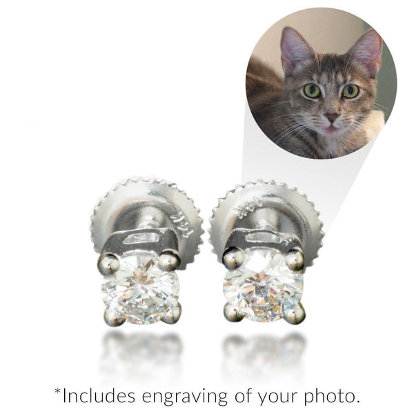 Memori Diamond Single Stud Earrings